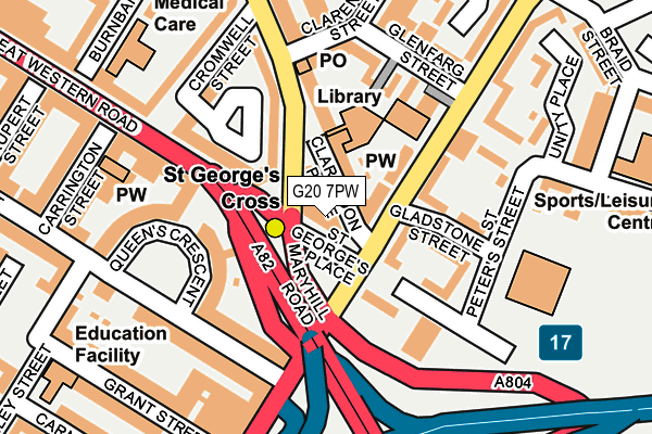 G20 7PW map - OS OpenMap – Local (Ordnance Survey)