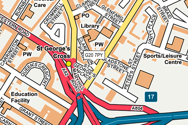 G20 7PY map - OS OpenMap – Local (Ordnance Survey)