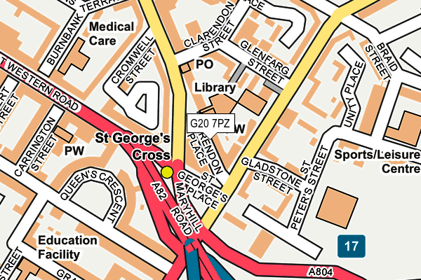 G20 7PZ map - OS OpenMap – Local (Ordnance Survey)