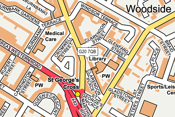 G20 7QB map - OS OpenMap – Local (Ordnance Survey)