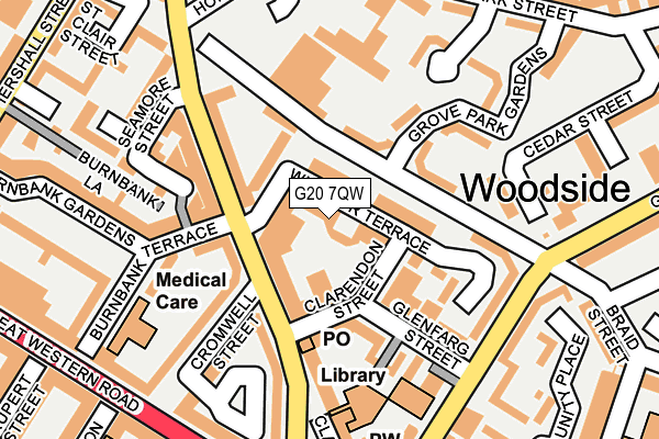 G20 7QW map - OS OpenMap – Local (Ordnance Survey)
