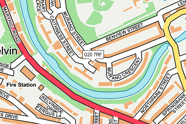 G20 7RF map - OS OpenMap – Local (Ordnance Survey)