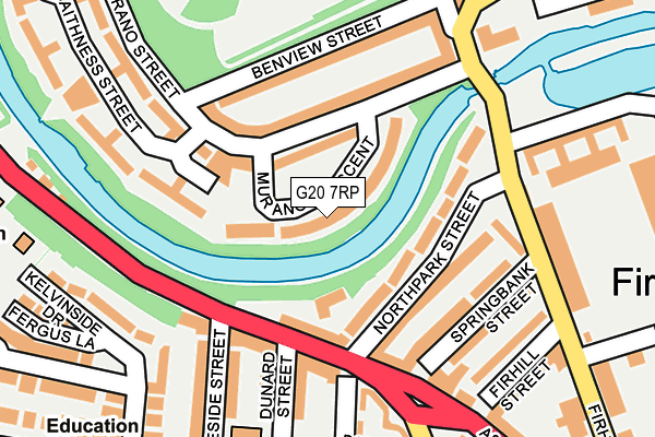 G20 7RP map - OS OpenMap – Local (Ordnance Survey)