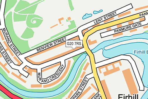G20 7RS map - OS OpenMap – Local (Ordnance Survey)