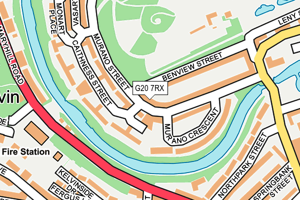 G20 7RX map - OS OpenMap – Local (Ordnance Survey)