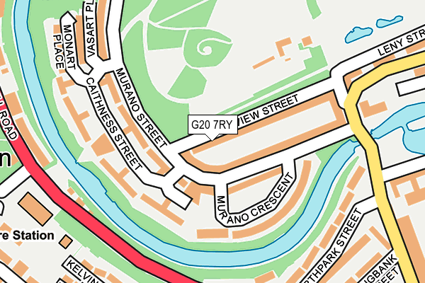 G20 7RY map - OS OpenMap – Local (Ordnance Survey)