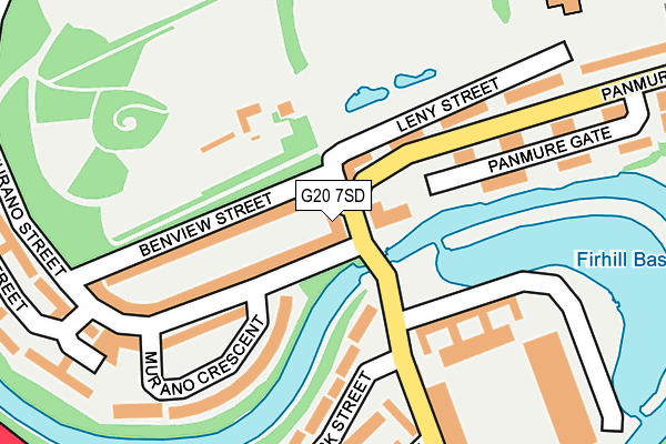 G20 7SD map - OS OpenMap – Local (Ordnance Survey)