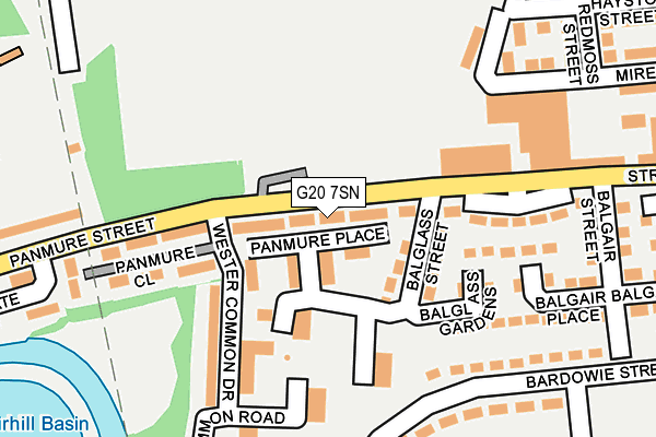 G20 7SN map - OS OpenMap – Local (Ordnance Survey)