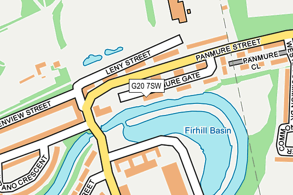 G20 7SW map - OS OpenMap – Local (Ordnance Survey)