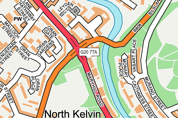 G20 7TA map - OS OpenMap – Local (Ordnance Survey)