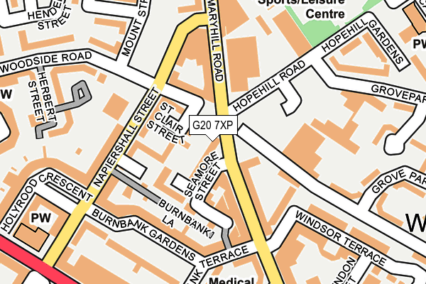 G20 7XP map - OS OpenMap – Local (Ordnance Survey)
