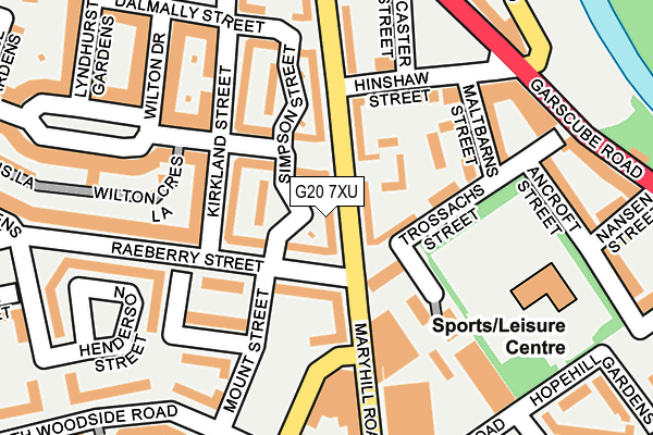 G20 7XU map - OS OpenMap – Local (Ordnance Survey)