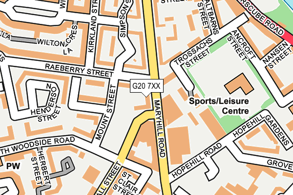 G20 7XX map - OS OpenMap – Local (Ordnance Survey)