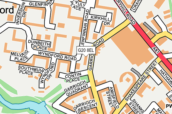 G20 8EL map - OS OpenMap – Local (Ordnance Survey)