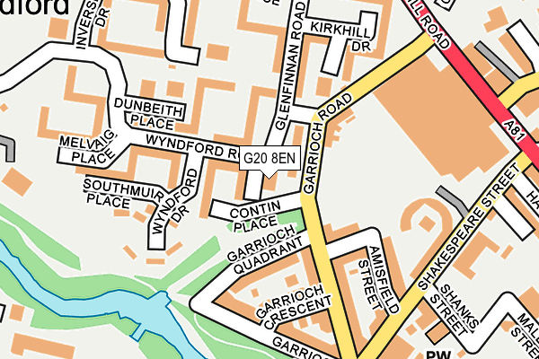G20 8EN map - OS OpenMap – Local (Ordnance Survey)