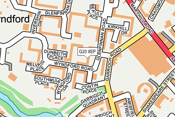 G20 8EP map - OS OpenMap – Local (Ordnance Survey)