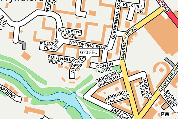 G20 8EQ map - OS OpenMap – Local (Ordnance Survey)