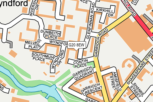 G20 8EW map - OS OpenMap – Local (Ordnance Survey)