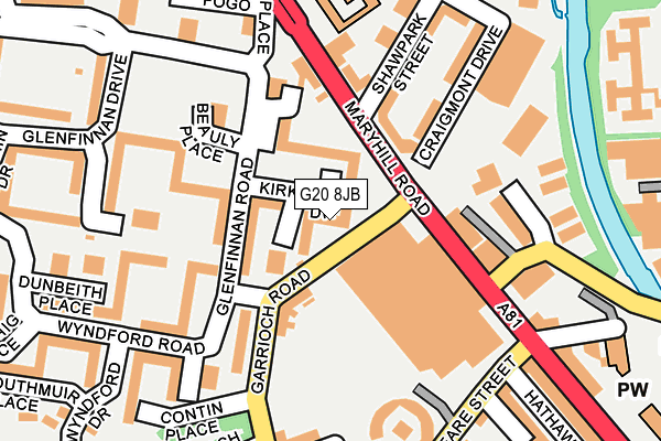 G20 8JB map - OS OpenMap – Local (Ordnance Survey)