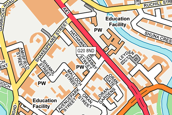 G20 8ND map - OS OpenMap – Local (Ordnance Survey)