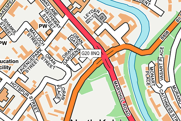 G20 8NQ map - OS OpenMap – Local (Ordnance Survey)