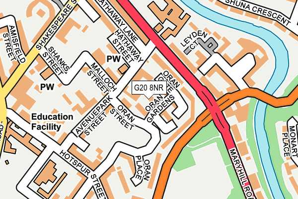 G20 8NR map - OS OpenMap – Local (Ordnance Survey)