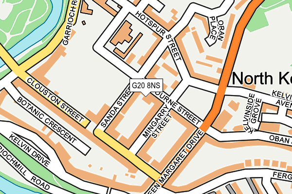 G20 8NS map - OS OpenMap – Local (Ordnance Survey)