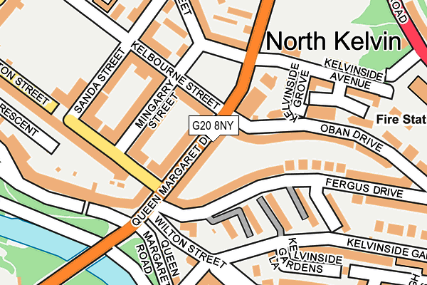 G20 8NY map - OS OpenMap – Local (Ordnance Survey)
