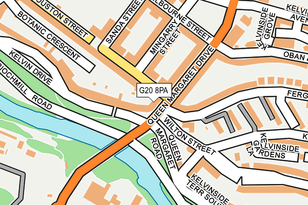 G20 8PA map - OS OpenMap – Local (Ordnance Survey)