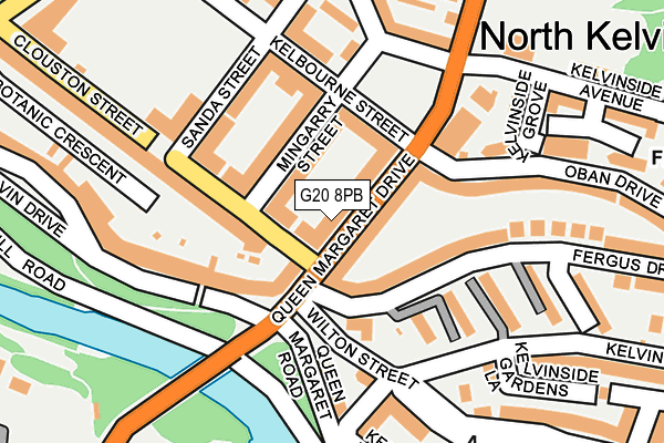 G20 8PB map - OS OpenMap – Local (Ordnance Survey)