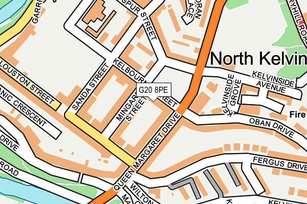G20 8PE map - OS OpenMap – Local (Ordnance Survey)