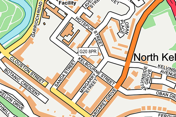 G20 8PR map - OS OpenMap – Local (Ordnance Survey)
