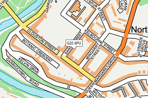 G20 8PU map - OS OpenMap – Local (Ordnance Survey)