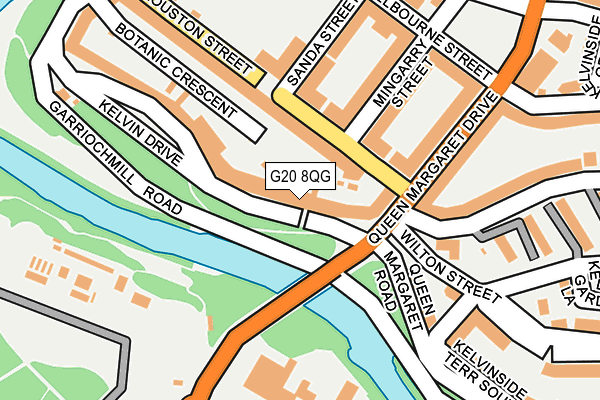 G20 8QG map - OS OpenMap – Local (Ordnance Survey)
