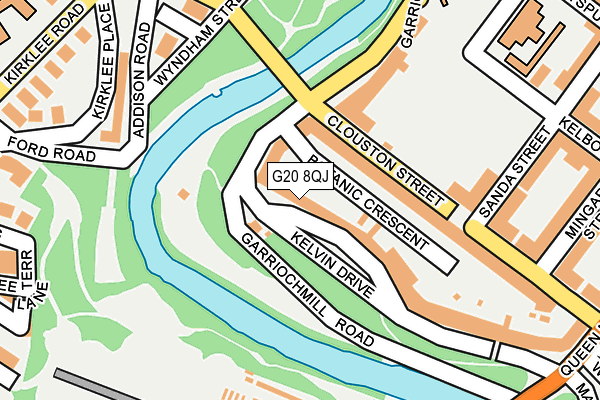 G20 8QJ map - OS OpenMap – Local (Ordnance Survey)