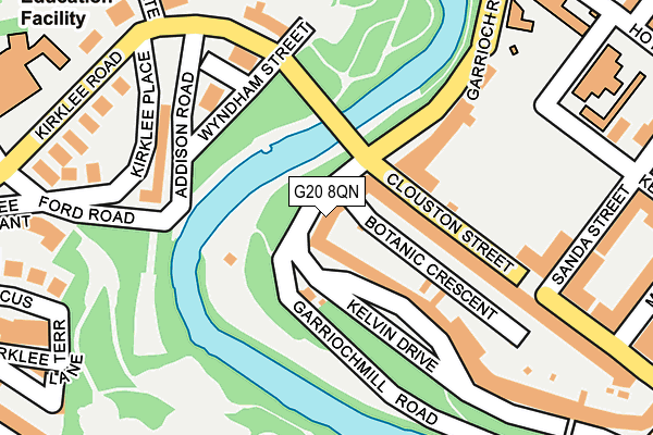 G20 8QN map - OS OpenMap – Local (Ordnance Survey)