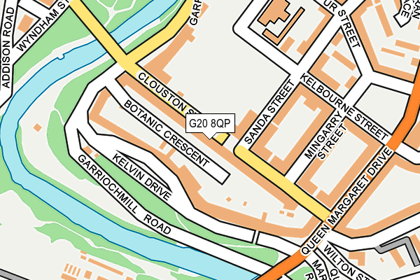 G20 8QP map - OS OpenMap – Local (Ordnance Survey)