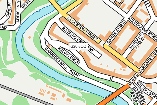 G20 8QQ map - OS OpenMap – Local (Ordnance Survey)