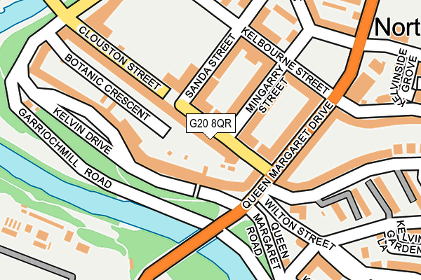 G20 8QR map - OS OpenMap – Local (Ordnance Survey)