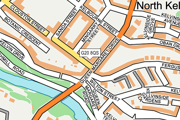 G20 8QS map - OS OpenMap – Local (Ordnance Survey)