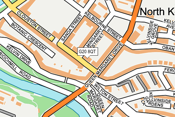 G20 8QT map - OS OpenMap – Local (Ordnance Survey)