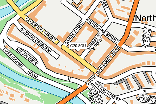 G20 8QU map - OS OpenMap – Local (Ordnance Survey)