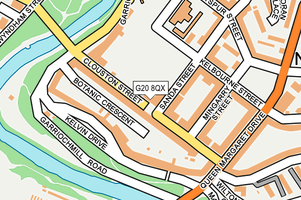 G20 8QX map - OS OpenMap – Local (Ordnance Survey)
