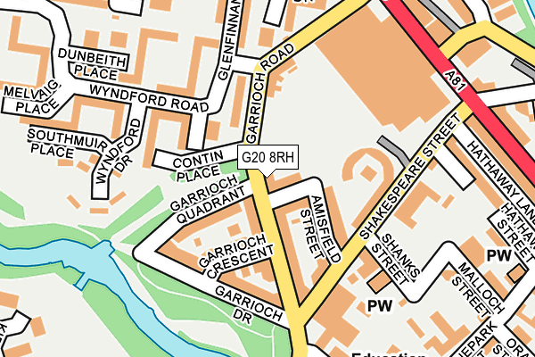G20 8RH map - OS OpenMap – Local (Ordnance Survey)