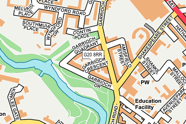 G20 8RR map - OS OpenMap – Local (Ordnance Survey)