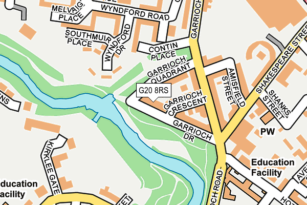 G20 8RS map - OS OpenMap – Local (Ordnance Survey)