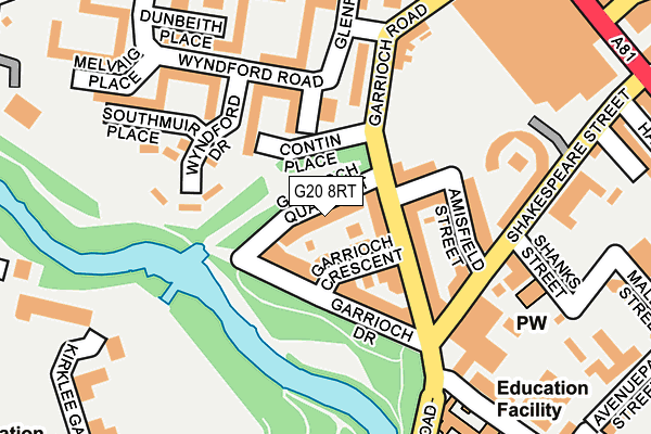 G20 8RT map - OS OpenMap – Local (Ordnance Survey)