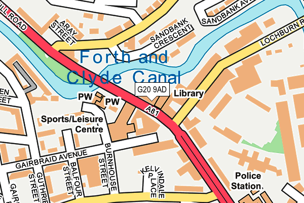 G20 9AD map - OS OpenMap – Local (Ordnance Survey)