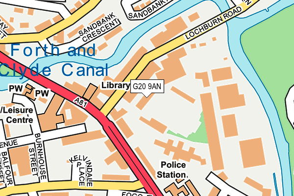 G20 9AN map - OS OpenMap – Local (Ordnance Survey)
