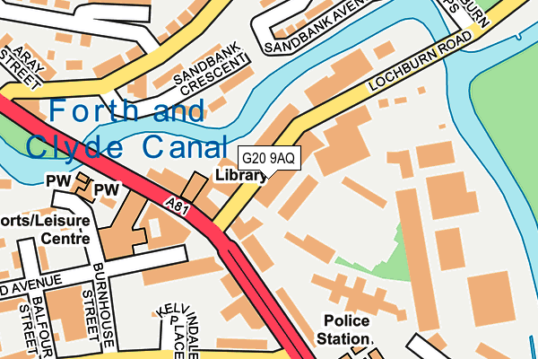 G20 9AQ map - OS OpenMap – Local (Ordnance Survey)